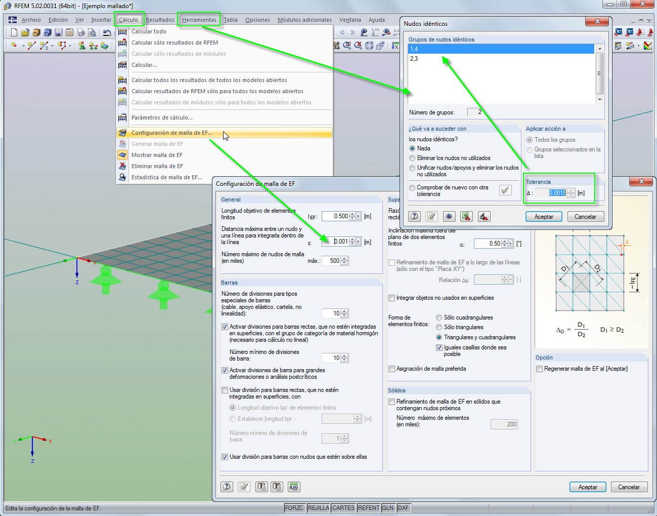 Abhilfe bei Problemen mit der Erstellung des FE-Netzes