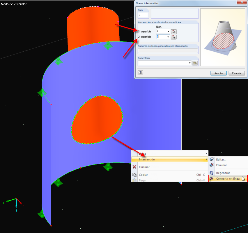 Generación automática de intersecciones