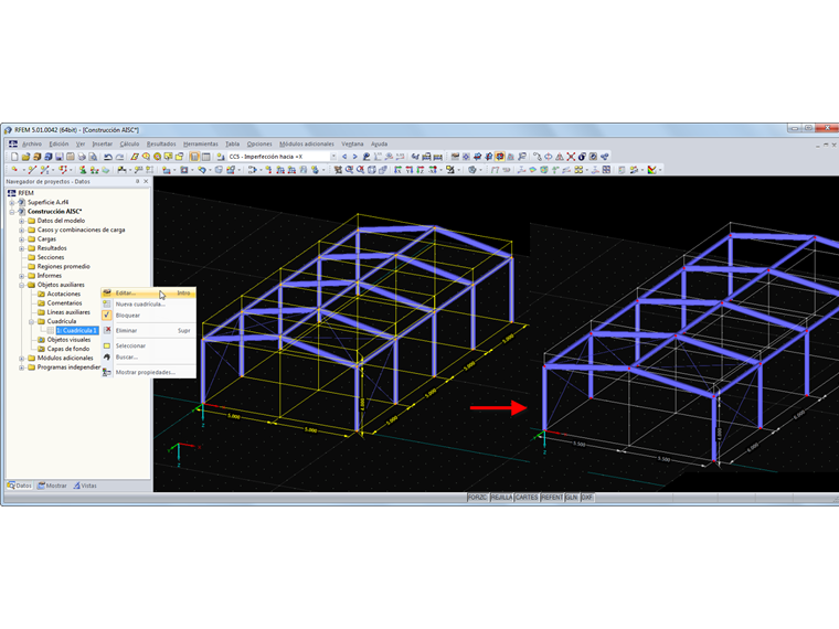 Hilfsobjekt "Linienraster"