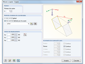 Mover y copiar en sistemas de coordenadas definidos por el usuario en RFEM 5 y RSTAB 8
