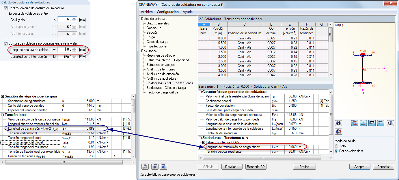 Definición de costura de soldadura no continua