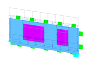 Elemento de pared hecho de madera contralaminada (CLT)