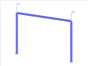 Pórtico con apoyos empotrados