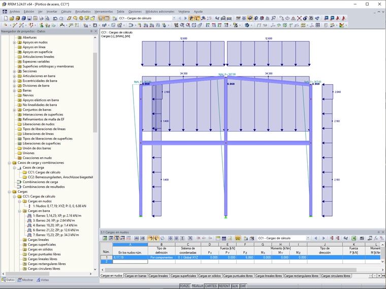 Cargas de cálculo e imperfecciones para el análisis estructural