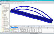 Modelo 3D del puente de carretera Güsen B 10 en RSTAB (© grbv)