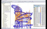 RFEM-Modell des Sky Walk in Dolní Morava
