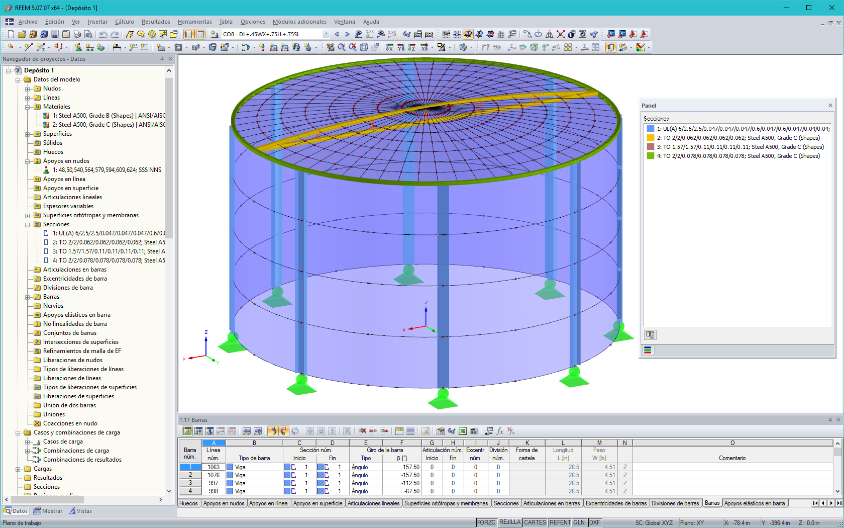 3D-Modell eines Wassertanks in RFEM (© Rocky Summit EC)