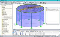 3D-Modell eines Wassertanks in RFEM (© Rocky Summit EC)
