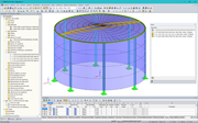 3D-Modell eines Wassertanks in RFEM (© Rocky Summit EC)