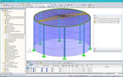 3D-Modell eines Wassertanks in RFEM (© Rocky Summit EC)