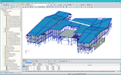 3D-Modell der Schule in RFEM (© DBC AS)