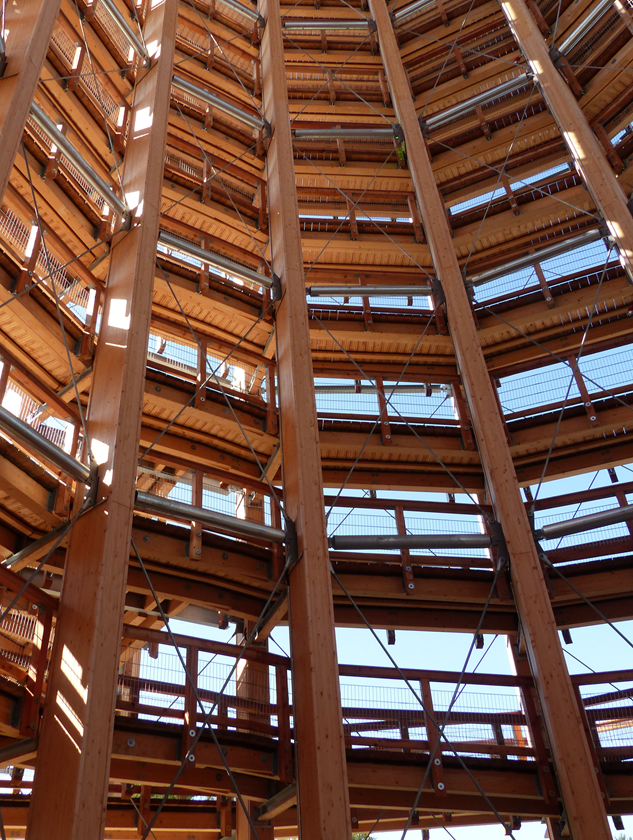 Torre mirador en el Parque natural de atracciones de Panarbora, Alemania