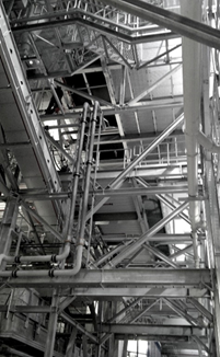 Estructura de acero durante la construcción (© Kozlowski-Projekt)