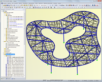 3D-Modell des Bushofes in RSTAB (© formTL)