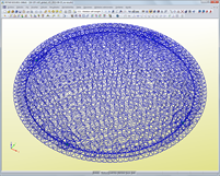 Räumliches Modell der Kuppel des Louvre Abu Dhabi in RSTAB (© Waagner-Biro)