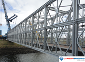 Detalle del puente de acero temporal (© Janson Bridging)