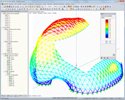 Modell des „Enigma“ in RSTAB (© Novum Structures)