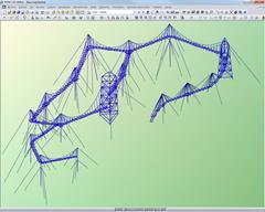 Toda la estructura mostrada en RFEM (© Meyer+Schubart)