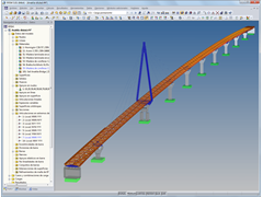 Modelo de puente en RFEM (© Fast + Epp GmbH)