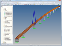 Modelo de puente en RFEM (© Fast + Epp GmbH)
