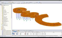 Modelo en RFEM del Conversation Plinth (© Bensonwood)