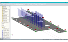 Auf Bodenplatte angesetzte Wanderlasten in RFEM