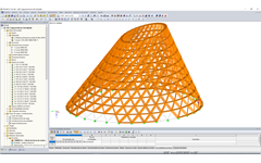 RSTAB-Modell der Pfarrkirche St. Josef in Holzkirchen (© Sailer Stepan Partner GmbH)