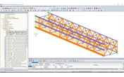 Modelo de estructura de celosía de RFEM con dos plantas nuevas (© Indermühle Bauingenieure)