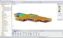 Modelo para el análisis sísmico en RFEM (© ARTEMIS INGENIEUR)
