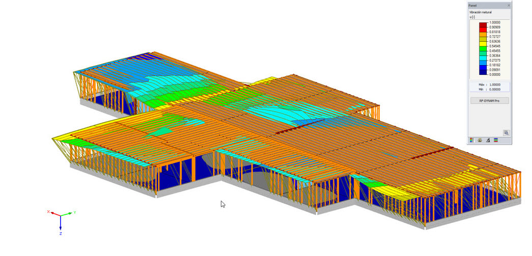 Modelo para el análisis sísmico en RFEM (© ARTEMIS INGENIEUR)