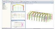 Diferentes cargas del puente grúa en RFEM (© Albyr)