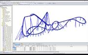 Modelo de RSTAB de la montaña rusa Big Dipper Coaster "Dynamite" (© Weiß Beratende Ingenieure)