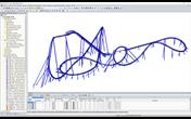 Modelo de RSTAB de la montaña rusa Big Dipper Coaster "Dynamite" (© Weiß Beratende Ingenieure)