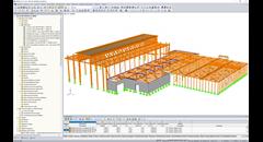 Modelo del proyecto en RFEM (© Arborescence)