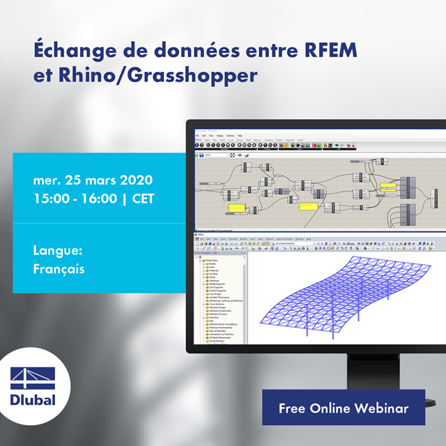 Intercambio de datos entre RFEM\n y Rhino/Grasshopper