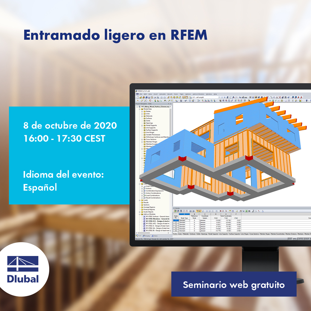 Entramado ligero en RFEM