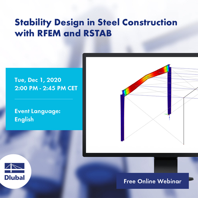 Diseño de estabilidad en construcciones de acero con RFEM y RSTAB
