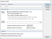 Importación manual del modelo