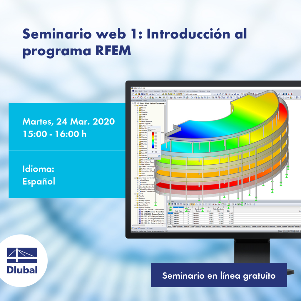 Seminario web 1: Introducción al programa RFEM