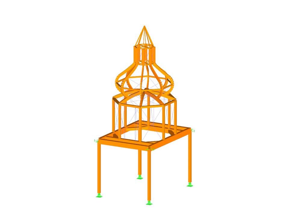 Proyecto de cliente diseñado con el software de análisis y diseño estructural RSTAB