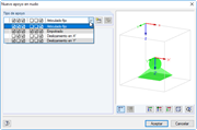 Cuadro de diálogo "Nuevo apoyo en nudo"