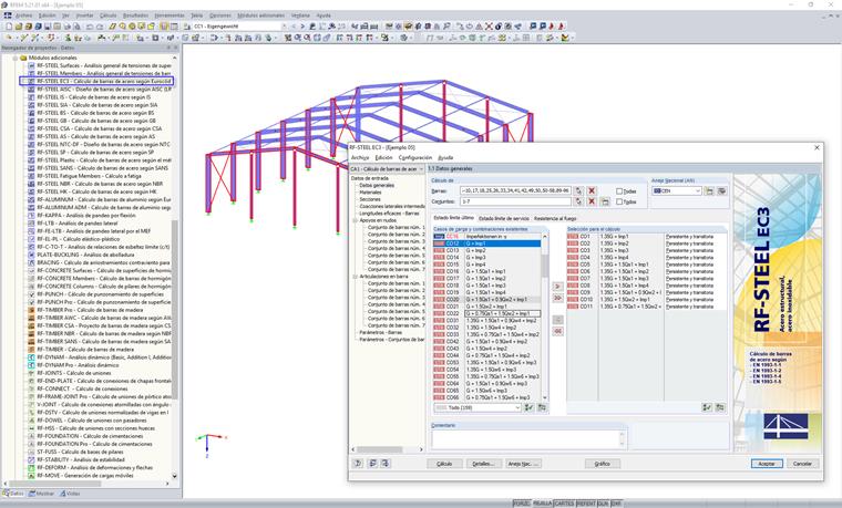 Oberfläche des Zusatzmoduls RF-STAHL EC3