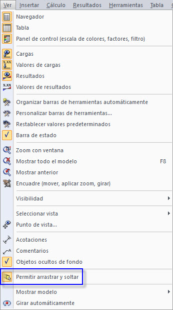 Habilitar y desactivar arrastrar y soltar