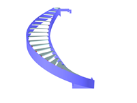 Modelo de RFEM de la escalera