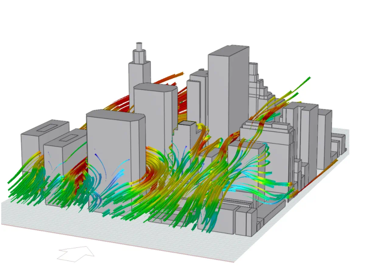 Simulación de viento