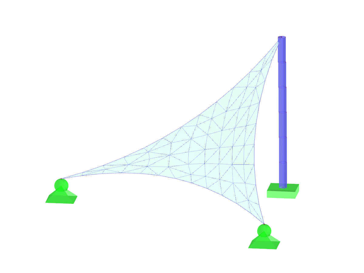 Estructura con membranas