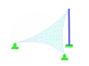 Estructura con membranas