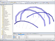Modelo en 3D de la estructura principal en RFEM (© formTL)