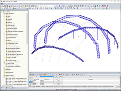 Modelo en 3D de la estructura principal en RFEM (© formTL)