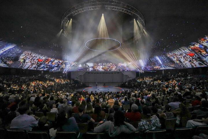 El auditorio durante el espectáculo (© Jim Cox Photography)